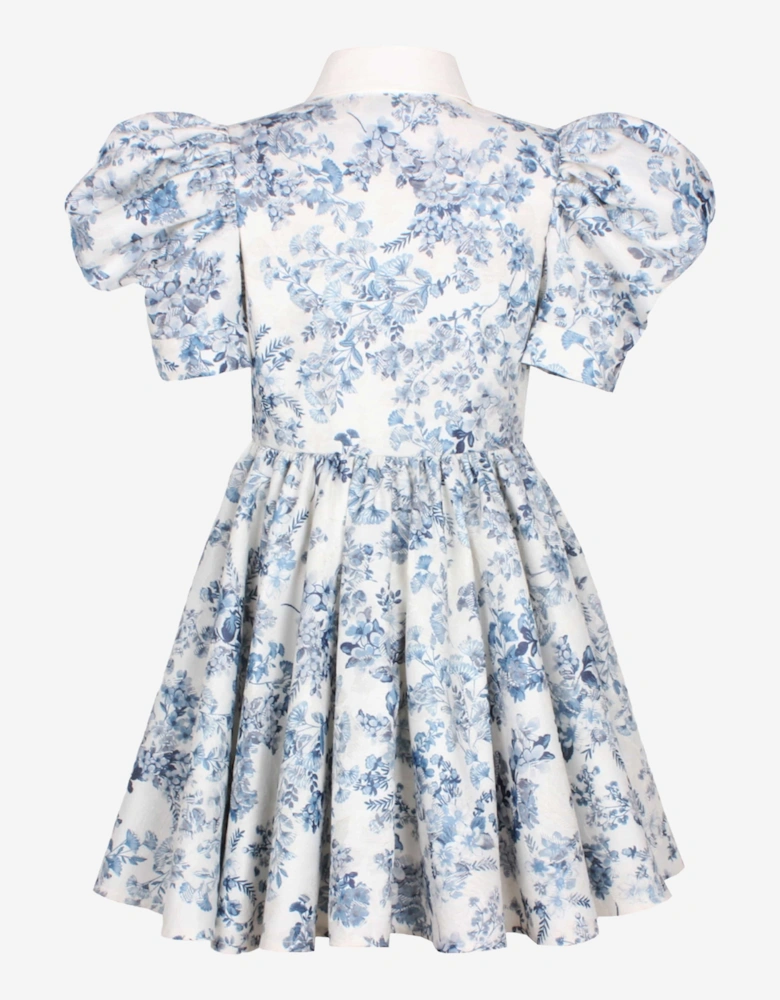 Girls Carousel Dress in Blue