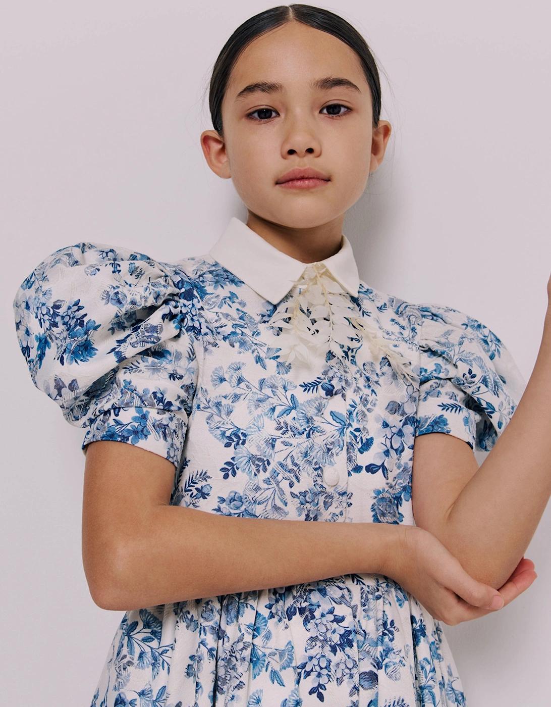 Girls Carousel Dress in Blue