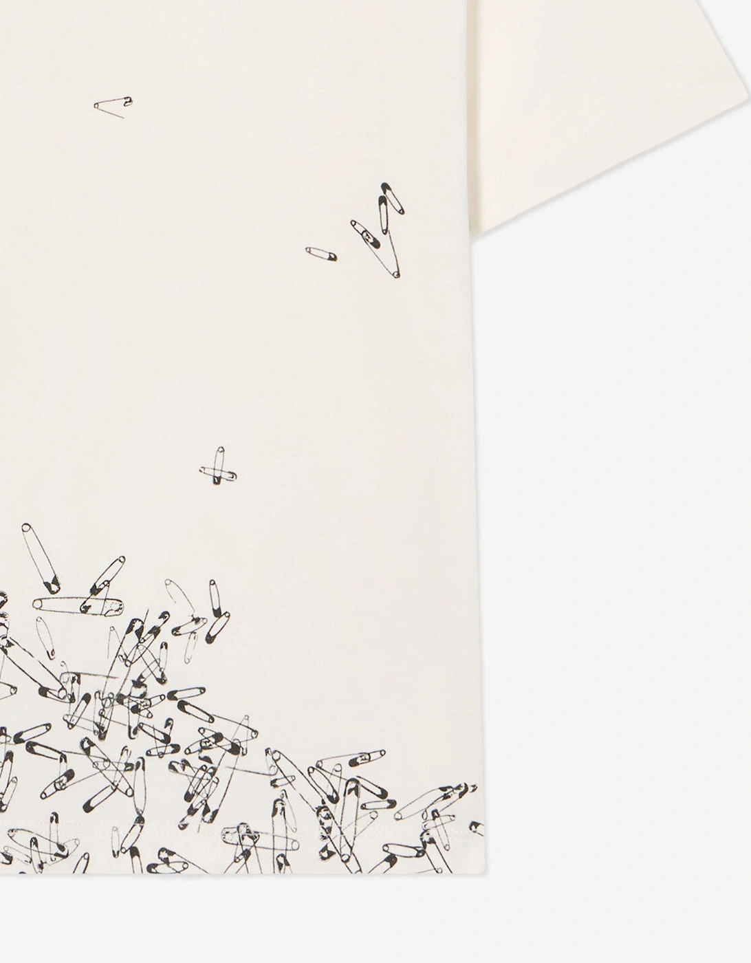 Kids Safety Pins T-Shirt in White