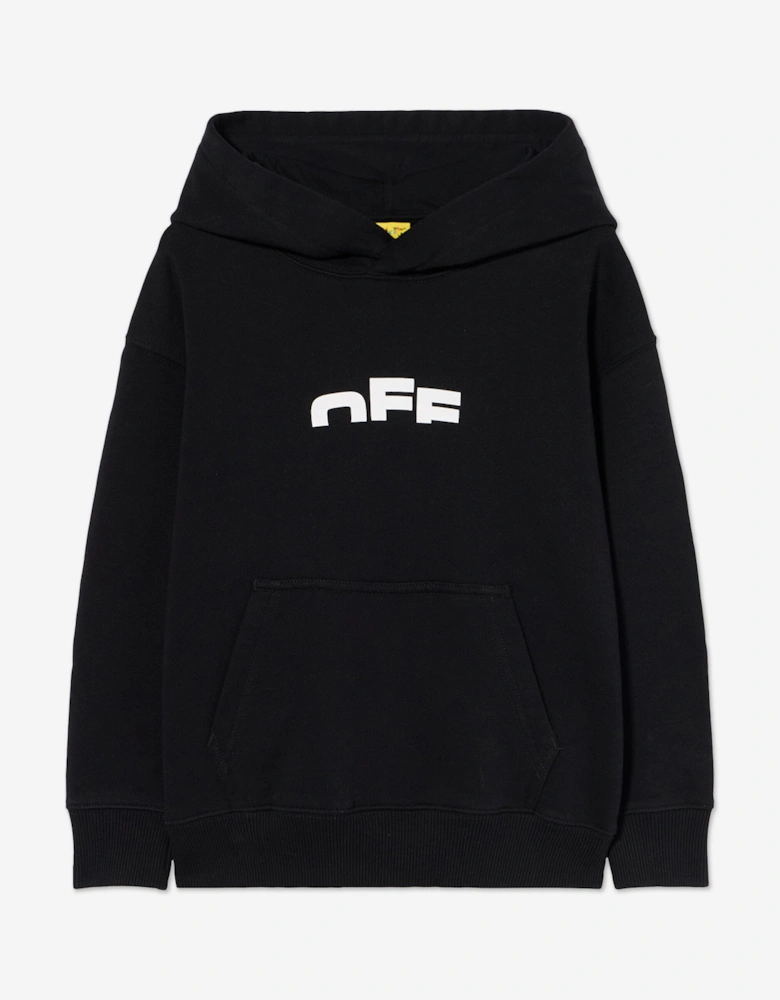 Kids Type Logo Hoodie in Black