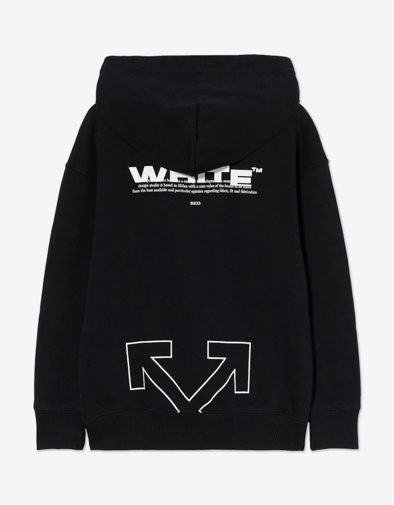 Kids Type Logo Hoodie in Black