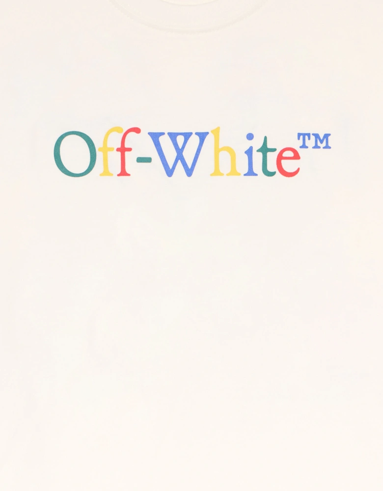 Kids BTS Arrow Ruler T-Shirt in White