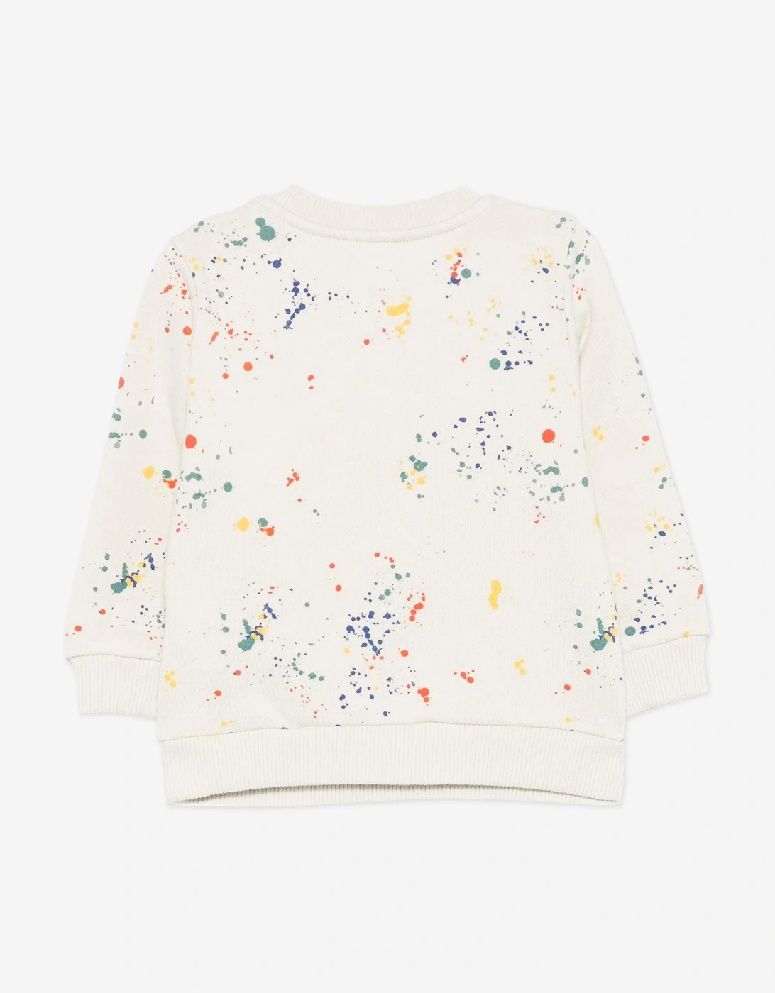 Baby Boys AOP Splat Sweatshirt in Ivory