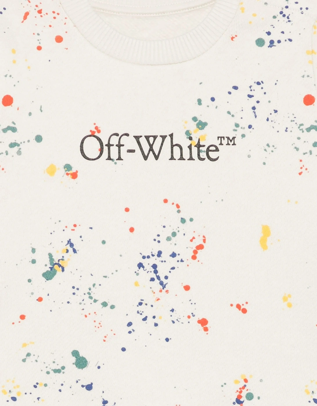 Baby Boys AOP Splat Sweatshirt in Ivory
