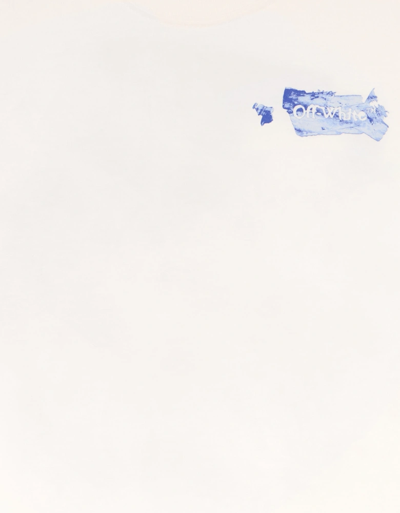 Boys Arrow Acrylic T-Shirt in White