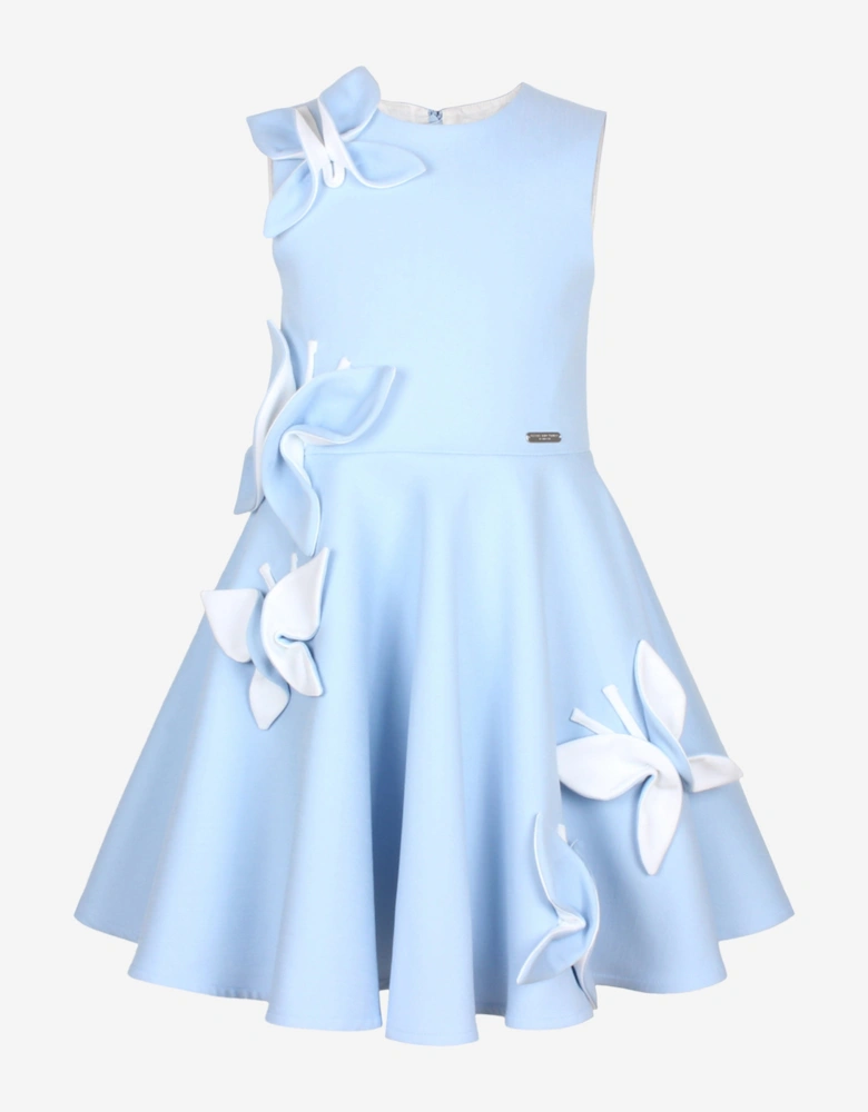 Girls Butterfly Dress in Blue