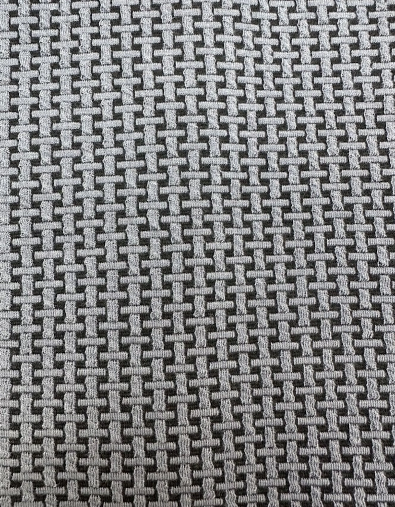 Basket Knit Zip Panel Polo TR/9031 - Black