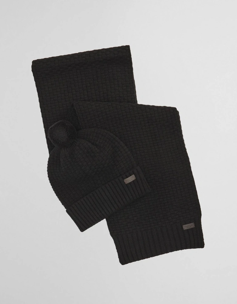 Ramside Beanie & Scarf Gift Set - Black
