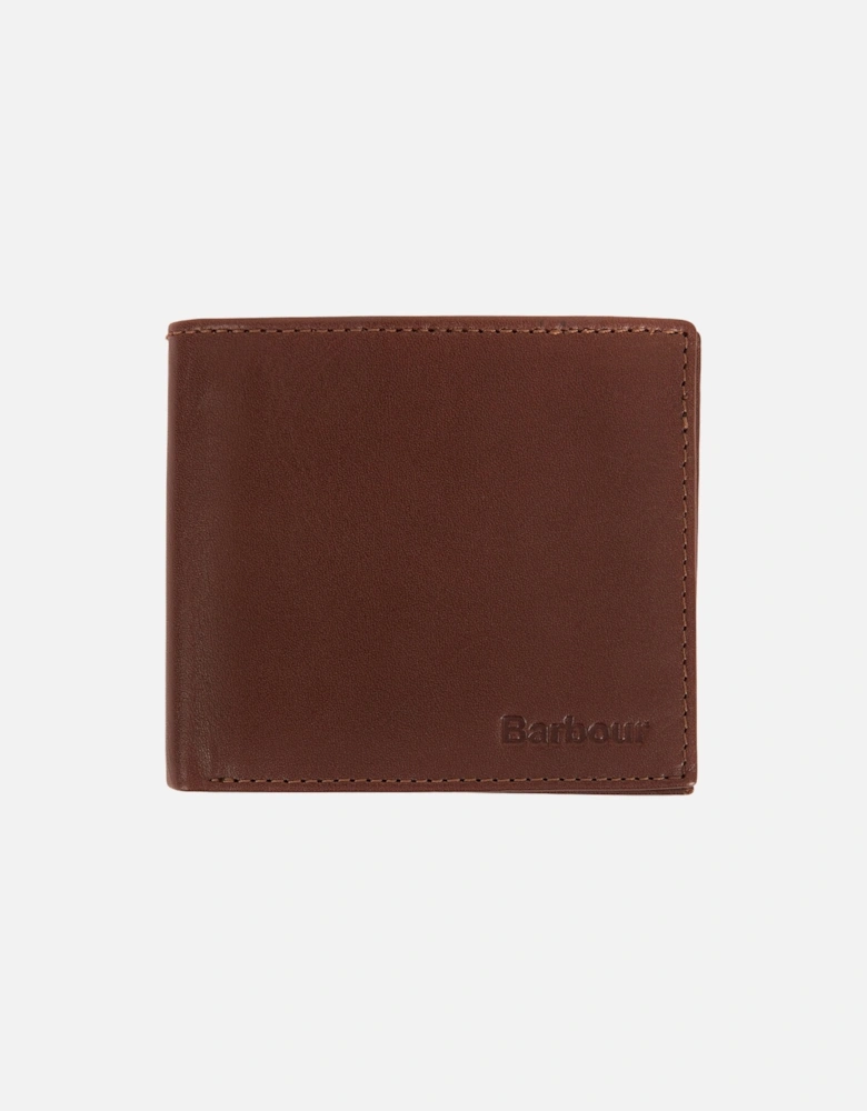Colwell Leather Billfold Wallet - Brown / Tartan