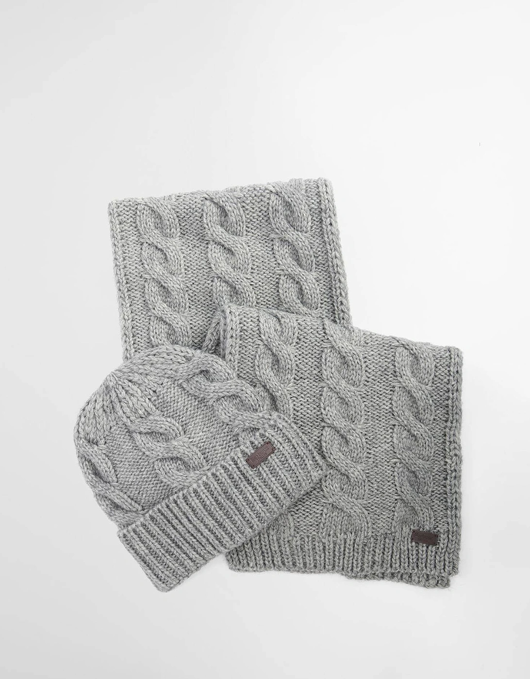 Jesmond Beanie & Scarf Gift Set - Mid Grey, 2 of 1