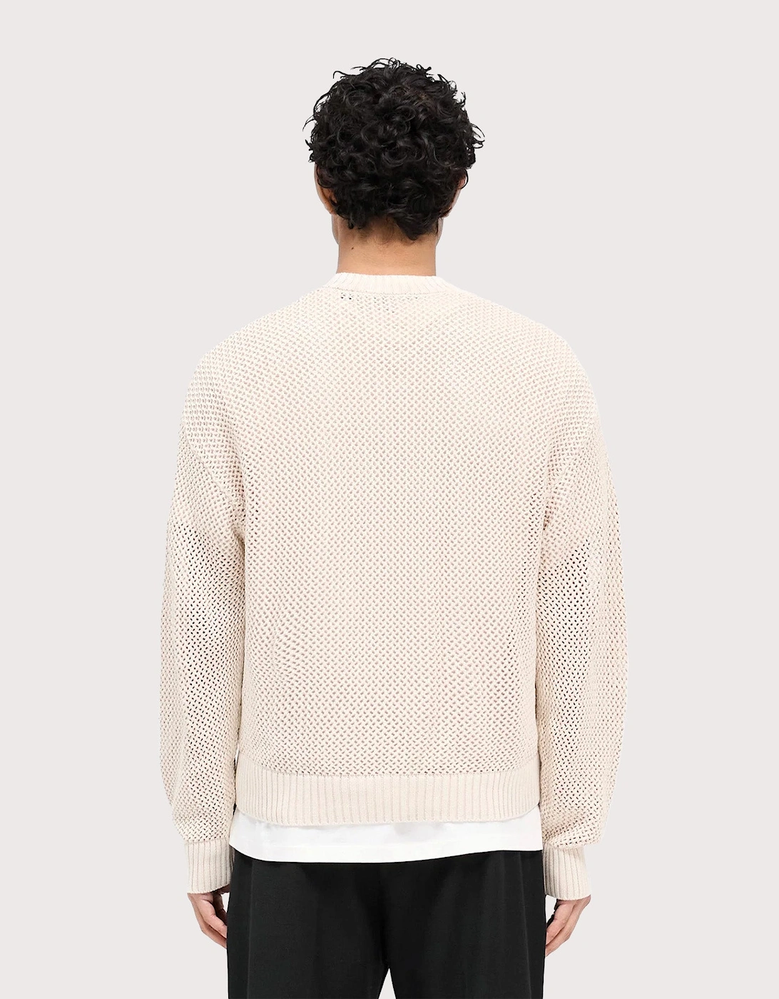 Oversized Fit Open Gauge Knit Jumper