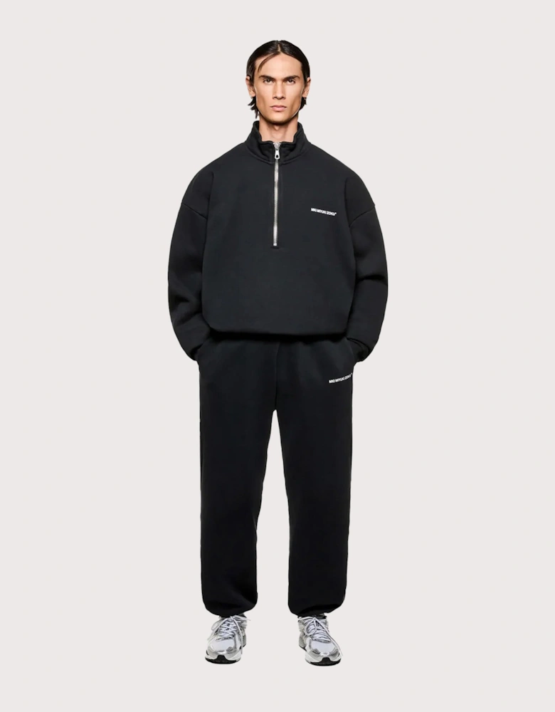 Oversized Uniform Quarter Zip Sweatshirt