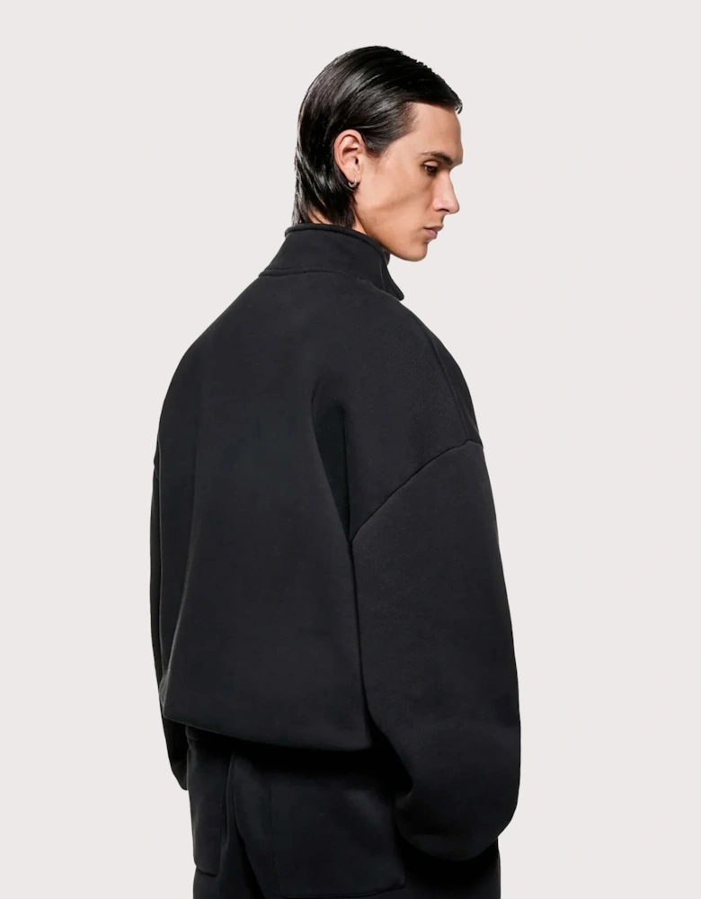 Oversized Uniform Quarter Zip Sweatshirt