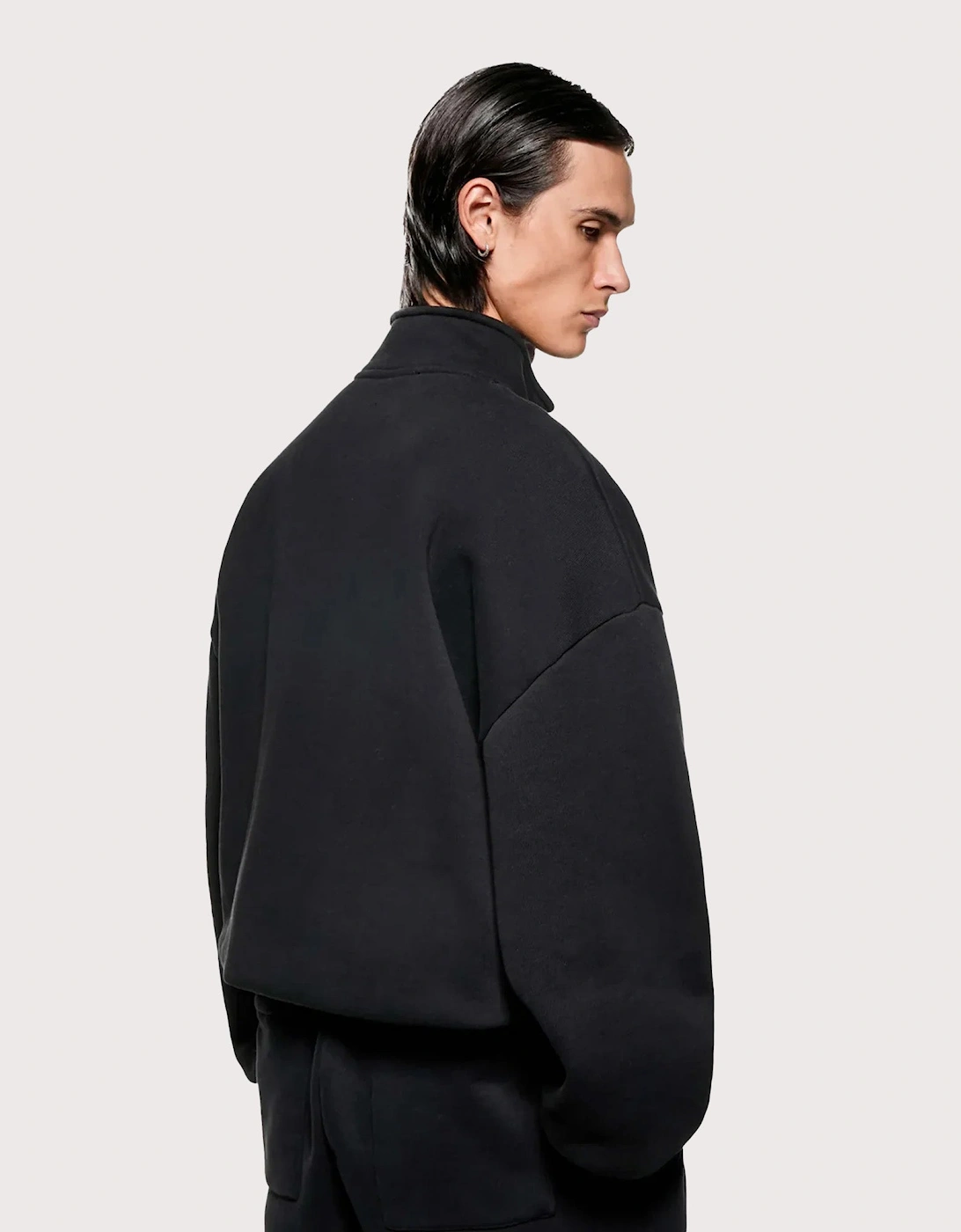 Oversized Uniform Quarter Zip Sweatshirt