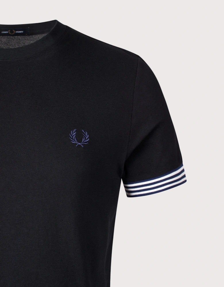 Striped Cuff T-Shirt