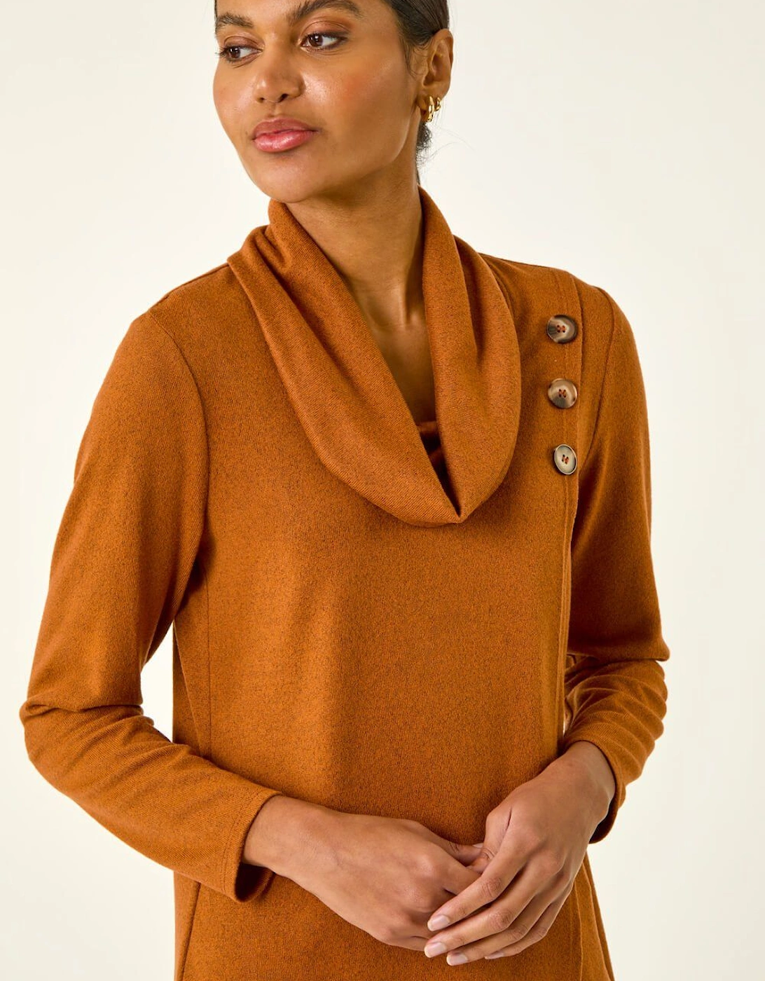 Wrap Front Cowl Neck Top, 2 of 1