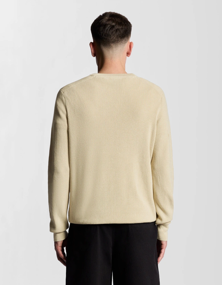 Engineered Rib Crew Neck Jumper