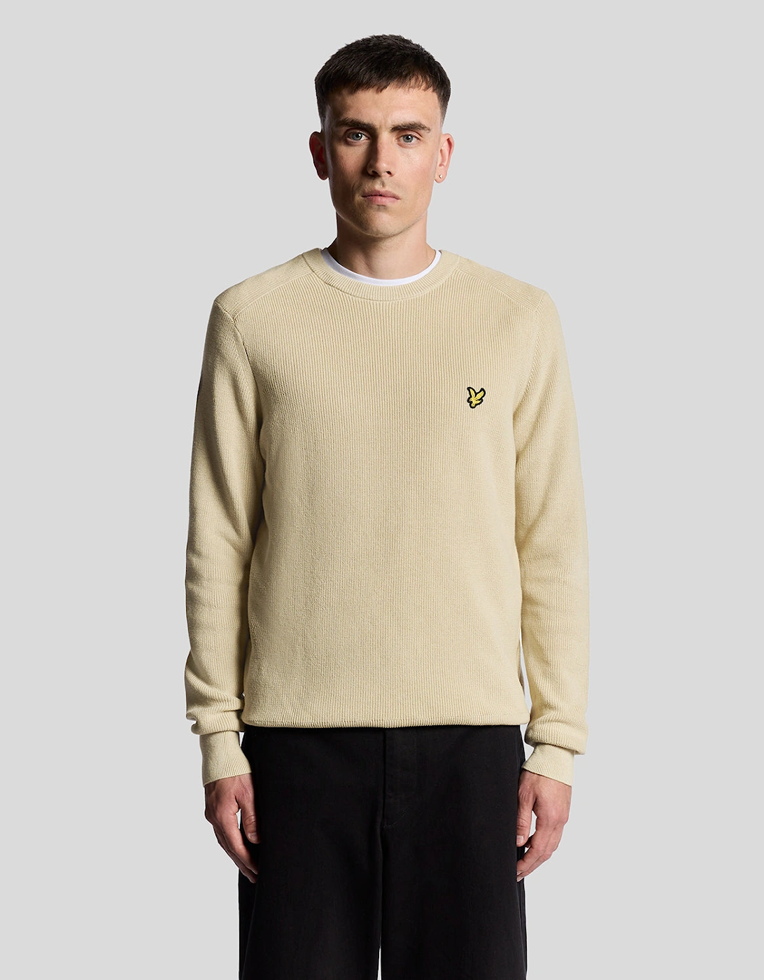 Engineered Rib Crew Neck Jumper, 7 of 6
