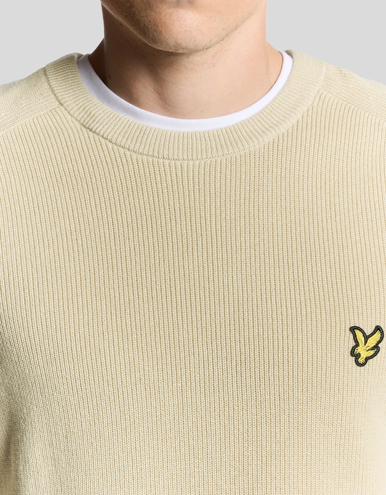 Engineered Rib Crew Neck Jumper