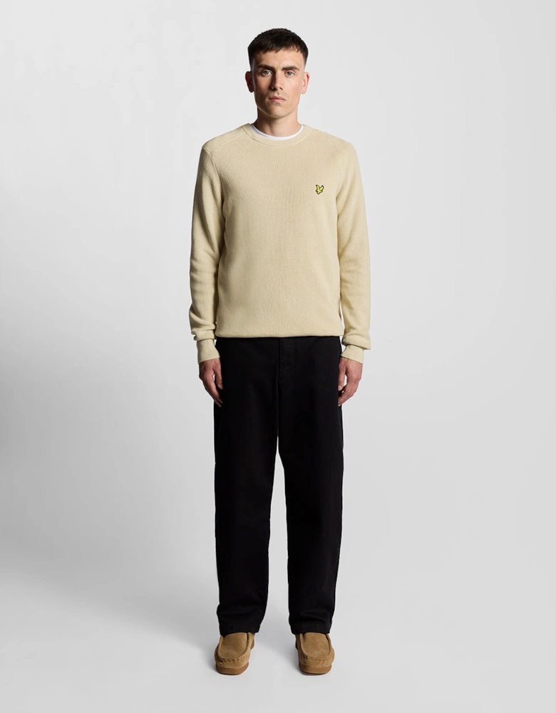 Engineered Rib Crew Neck Jumper