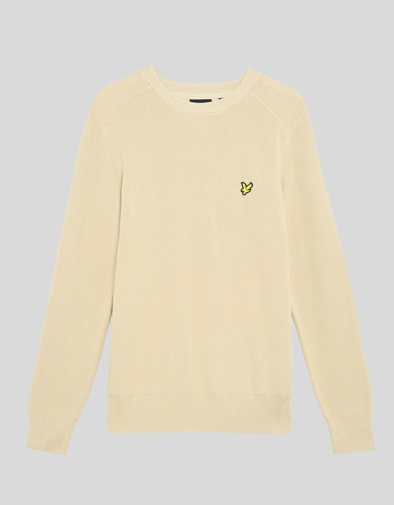 Engineered Rib Crew Neck Jumper