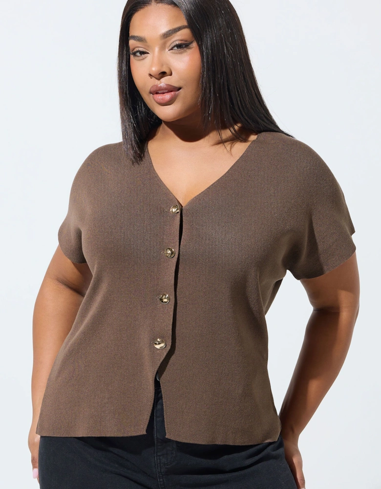 Short Sleeve Knitted Top