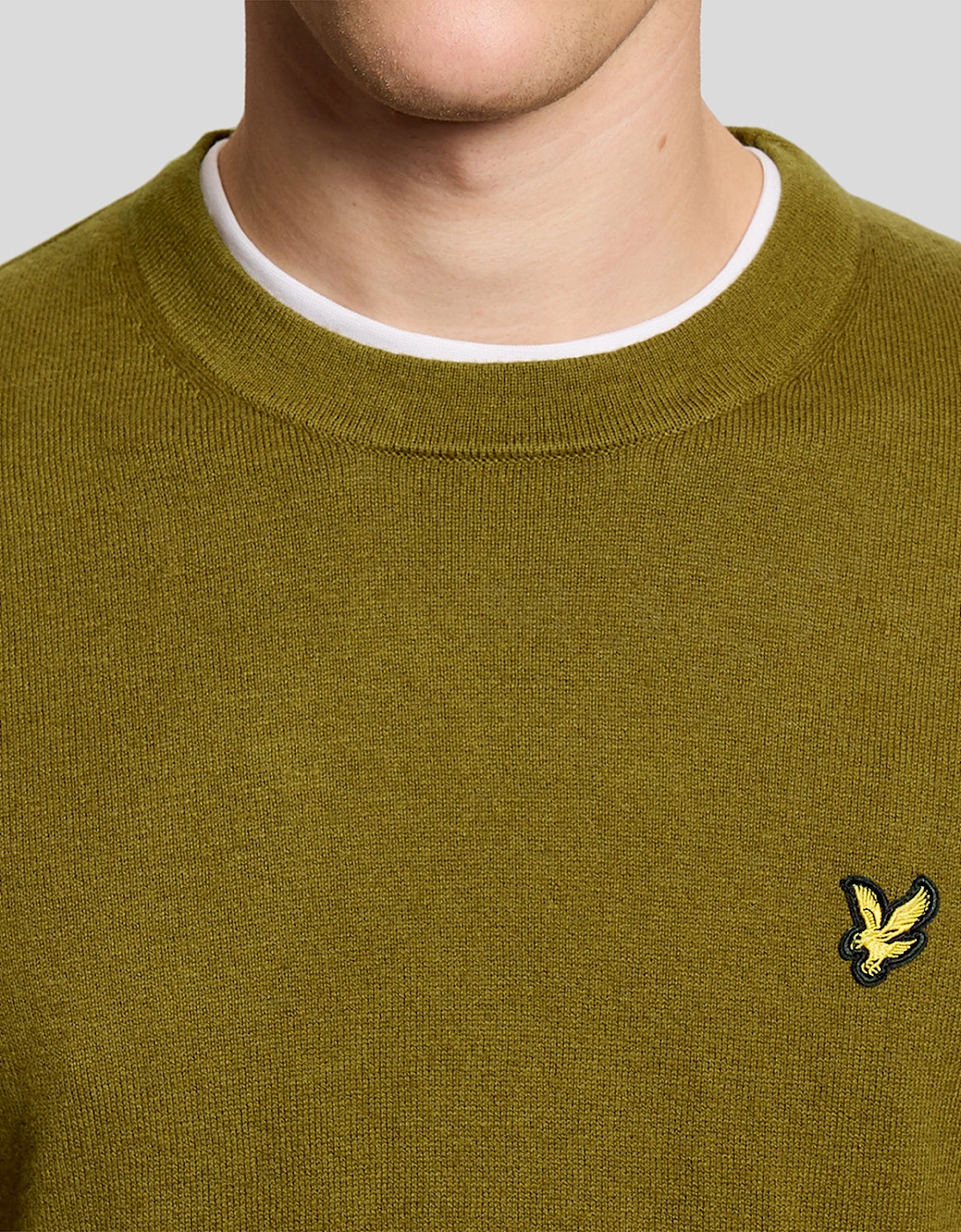 Cotton Merino Crew Neck Jumper