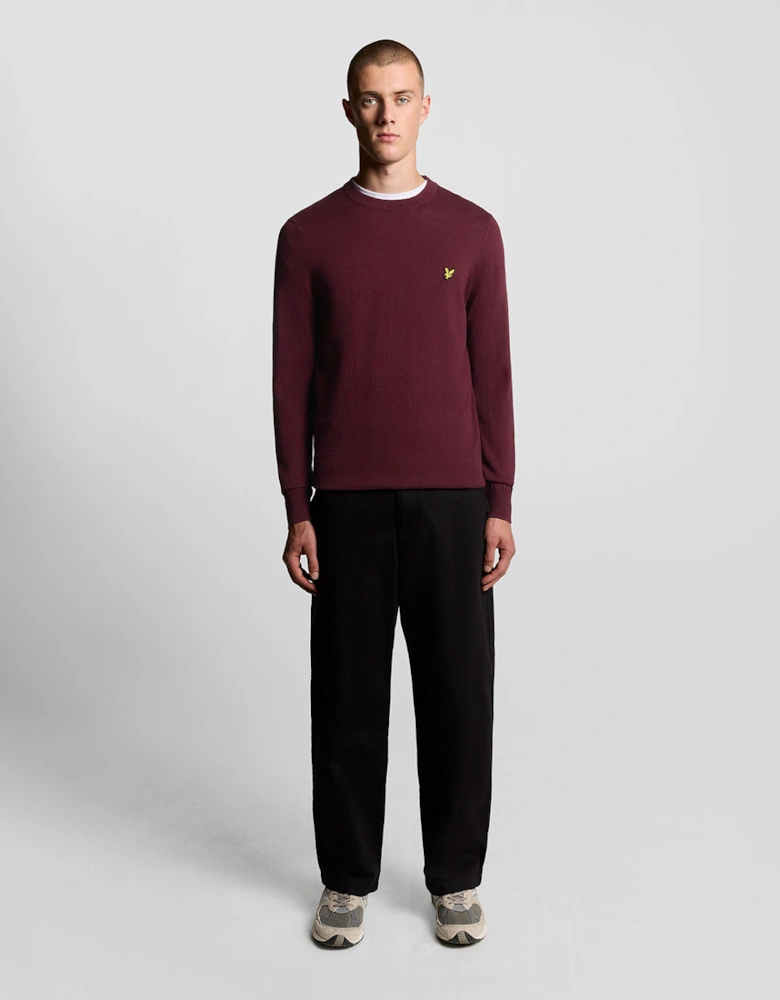 Cotton Merino Crew Neck Jumper