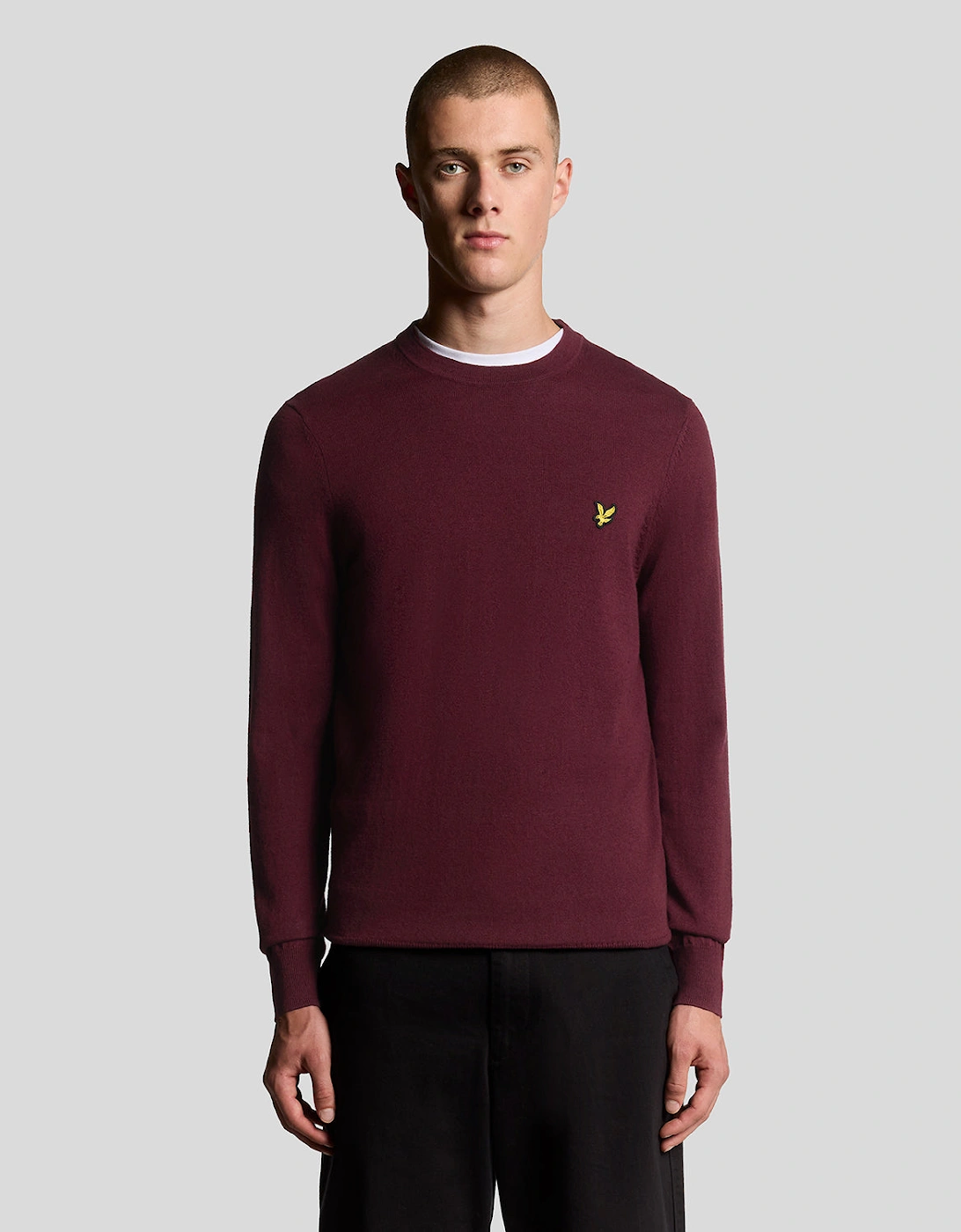Cotton Merino Crew Neck Jumper, 7 of 6