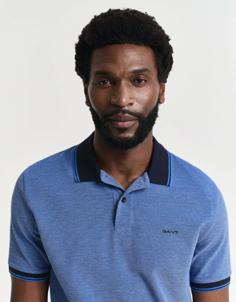 Mens 4 Col Oxford Polo Shirt