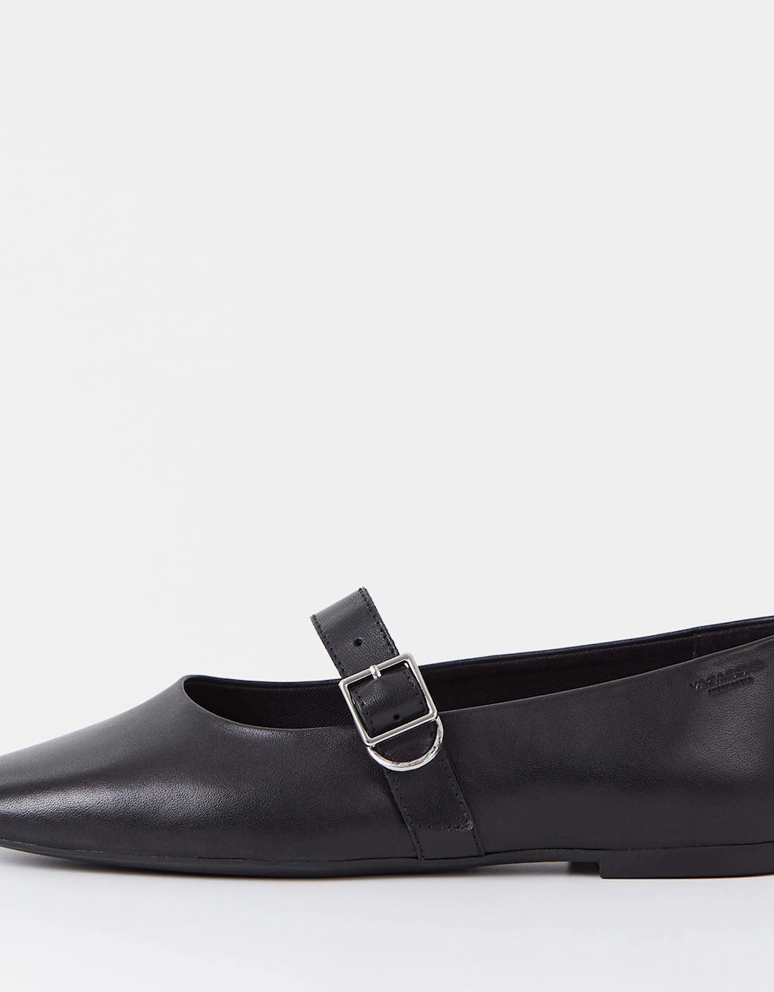 Jolin Buckle Leather Ballet Flats, 4 of 3