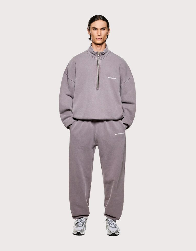 Oversized Uniform Quarter Zip Sweatshirt