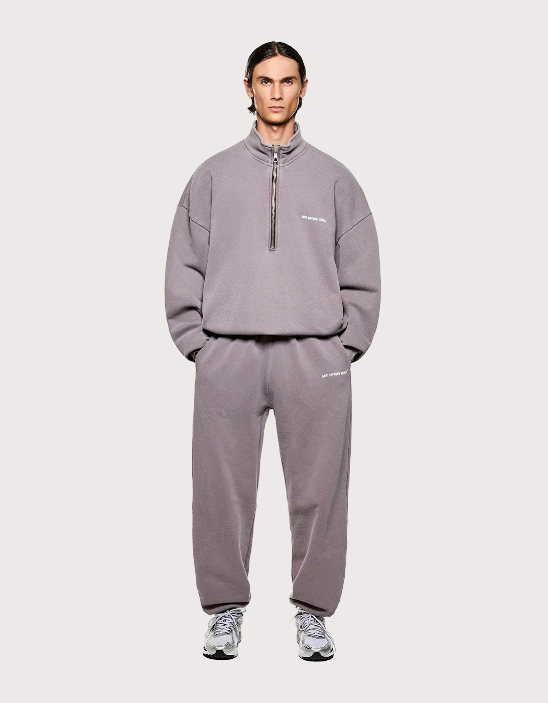 Oversized Uniform Quarter Zip Sweatshirt