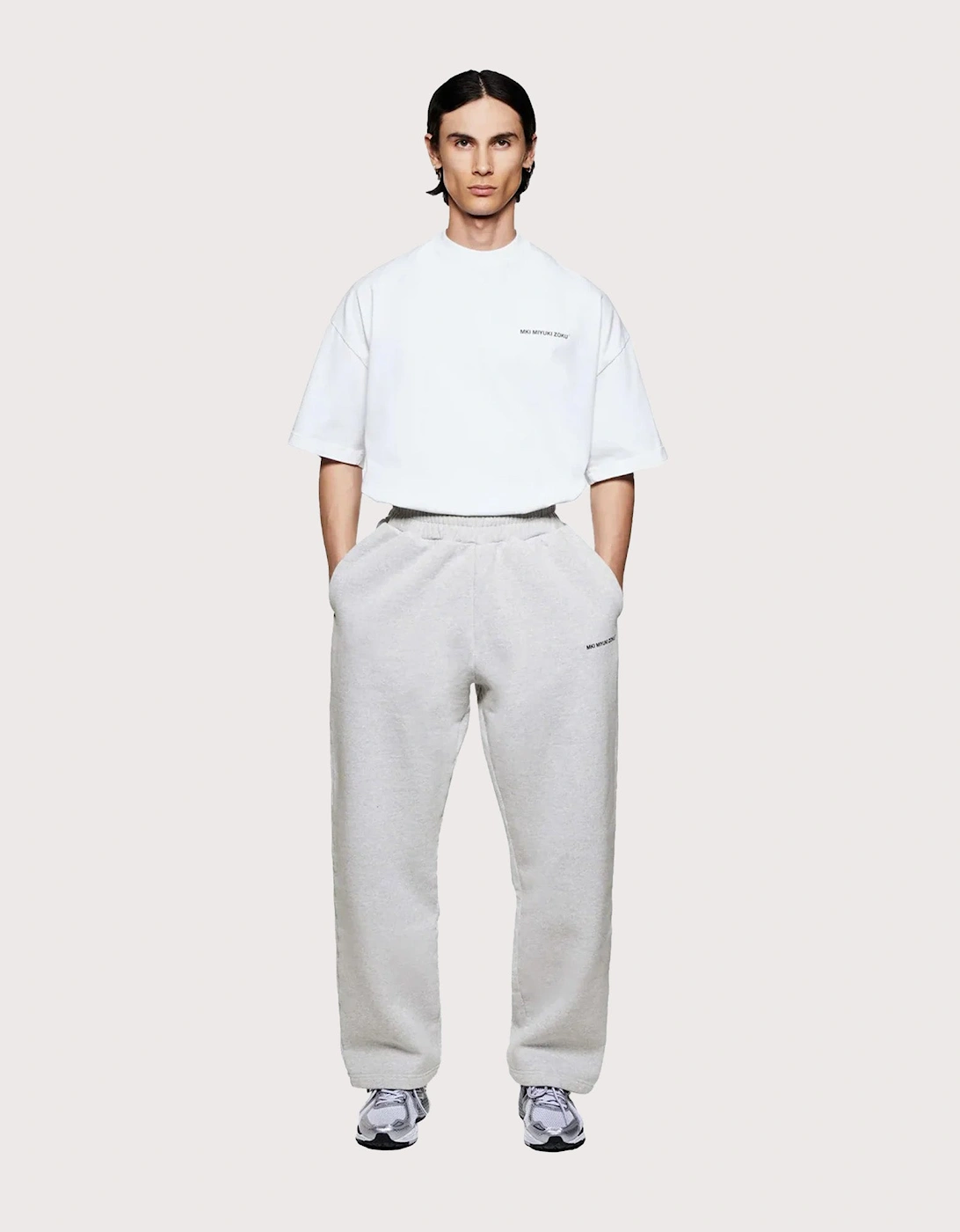 Open Hem Uniform Wide Leg Joggers