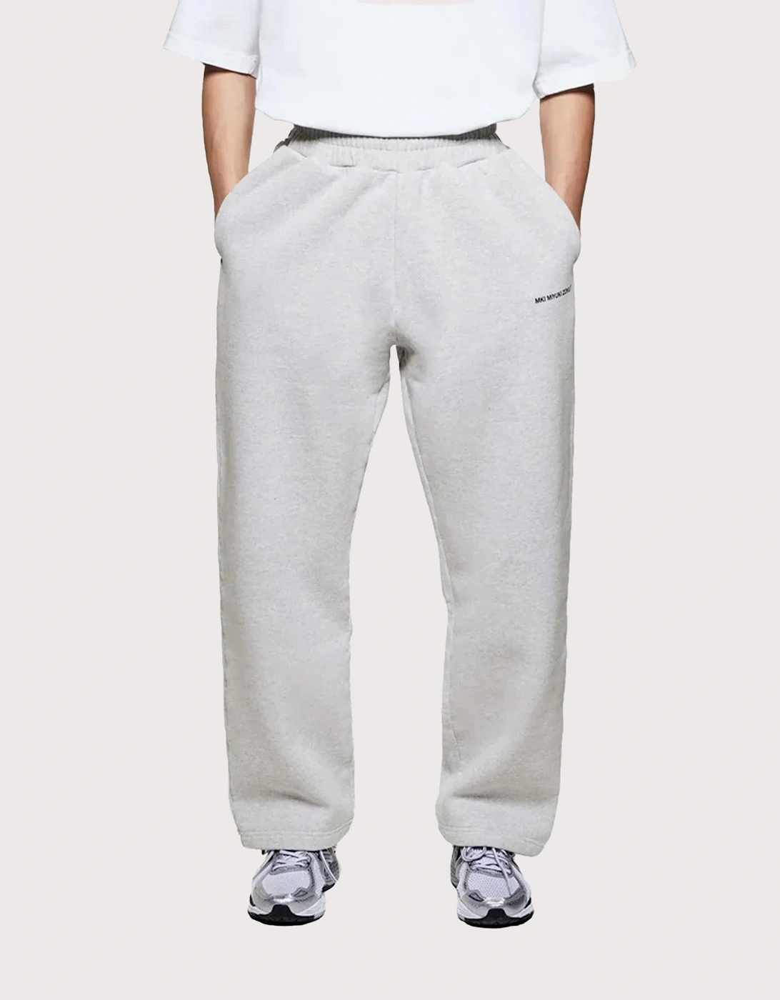 Open Hem Uniform Wide Leg Joggers