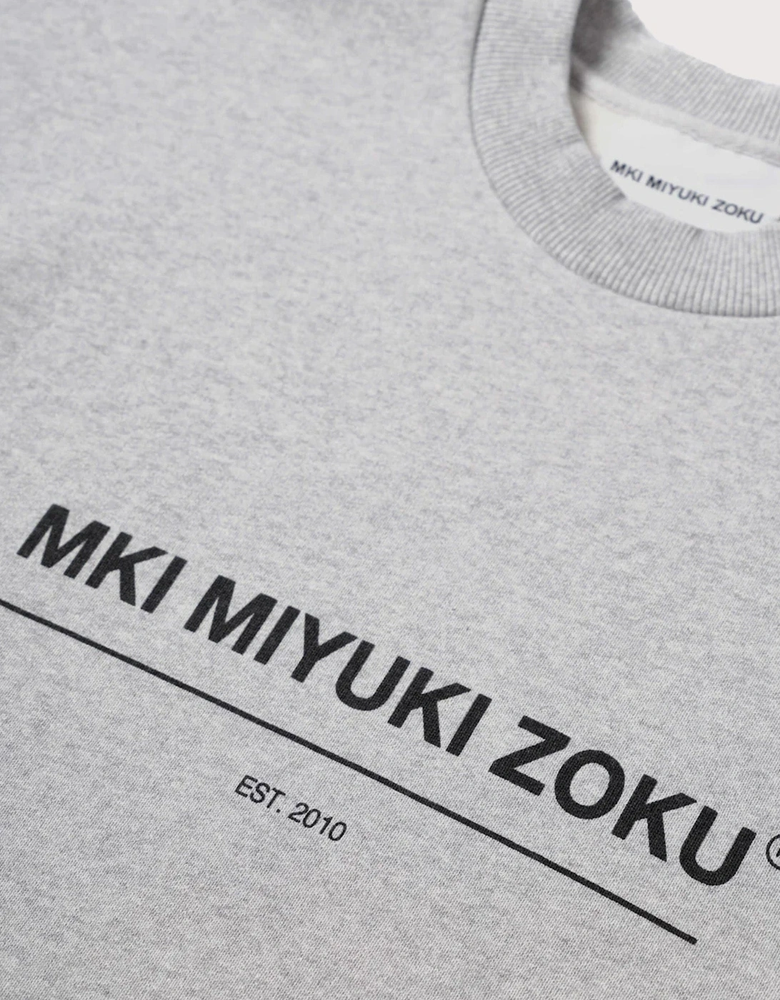 Oversized Linear Crewneck Sweatshirt