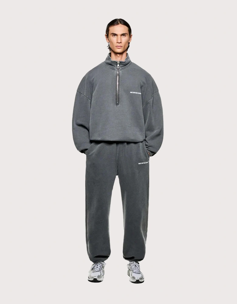 Oversized Uniform Quarter Zip Sweatshirt