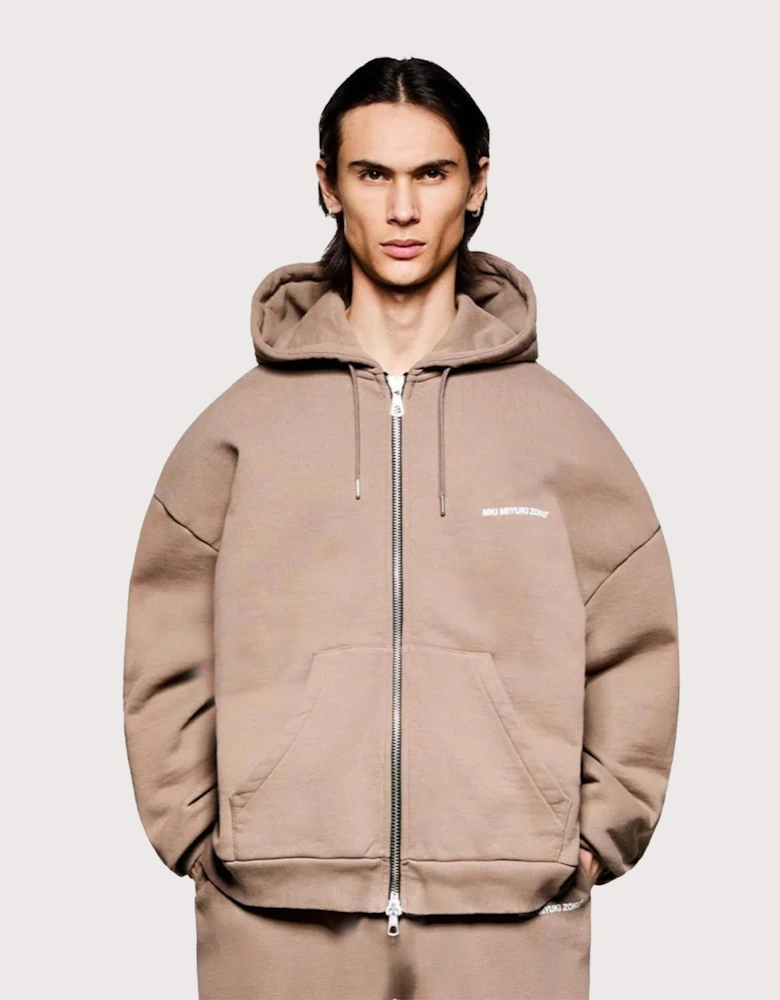 Oversized Uniform Zip Hoodie