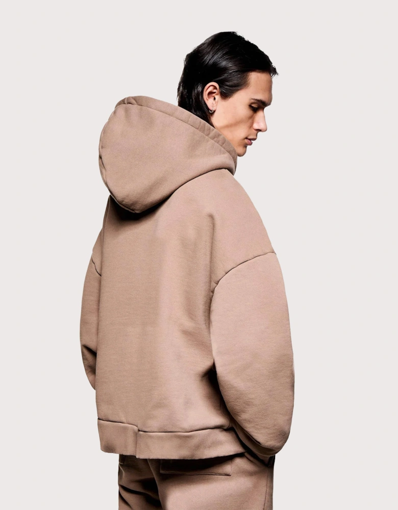 Oversized Uniform Zip Hoodie