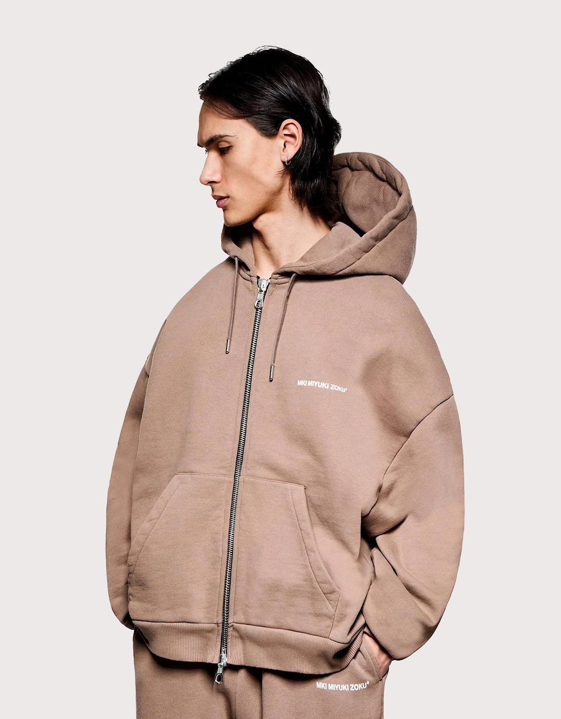 Oversized Uniform Zip Hoodie