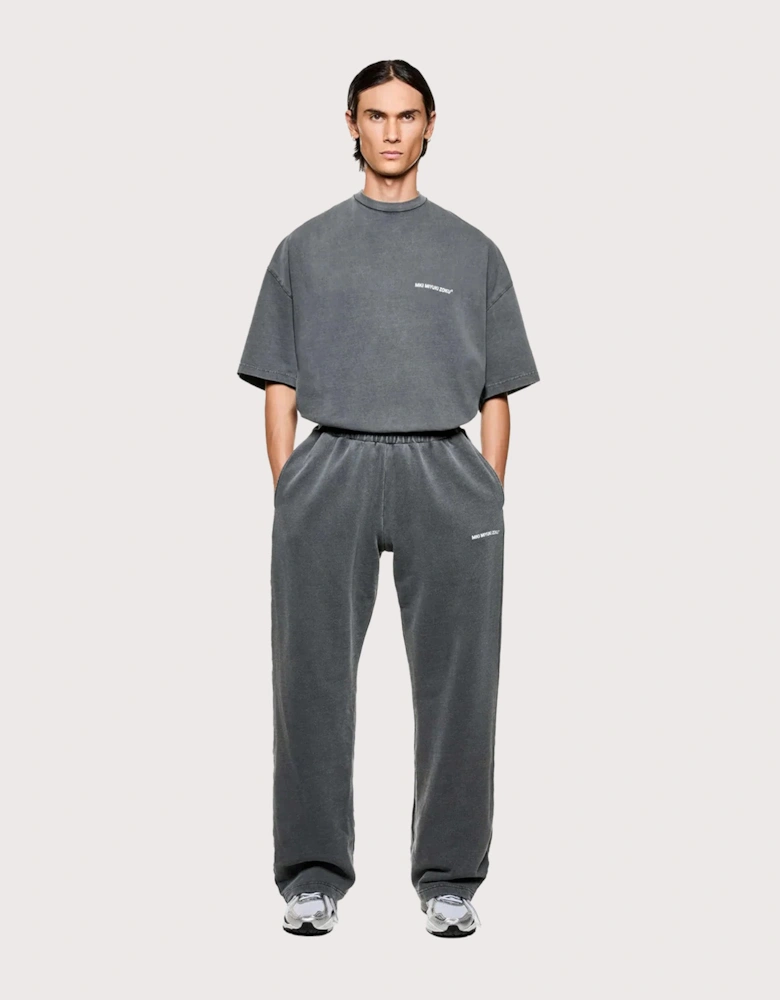 Open Hem Uniform Wide Leg Joggers