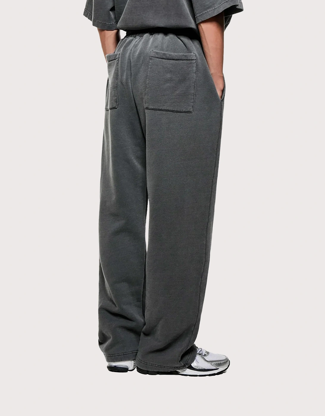 Open Hem Uniform Wide Leg Joggers