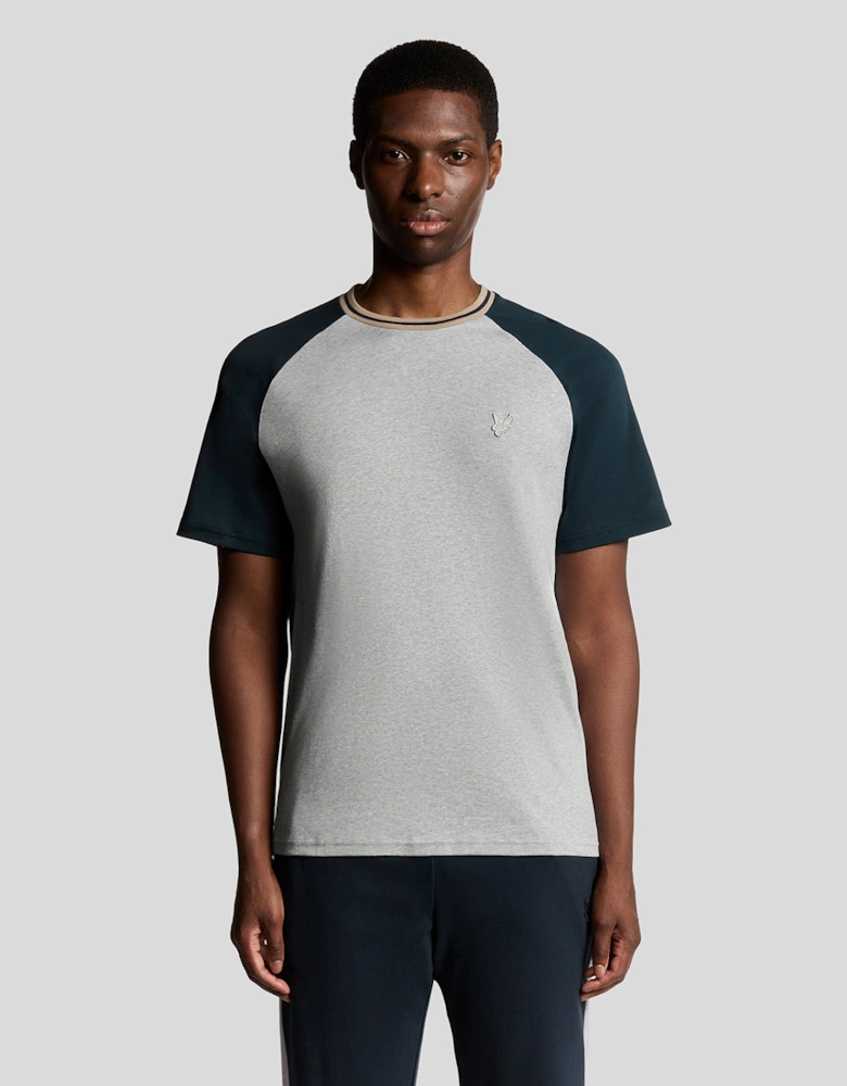 Interlock Contrast Raglan T-shirt