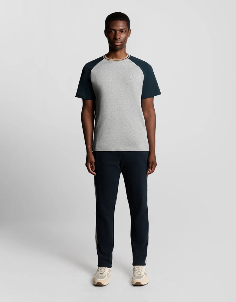 Interlock Contrast Raglan T-shirt