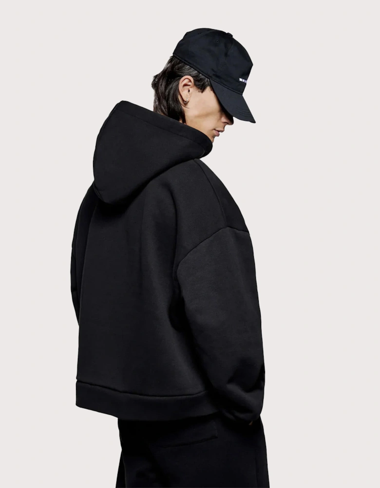 Oversized Uniform Zip Through Hoodie