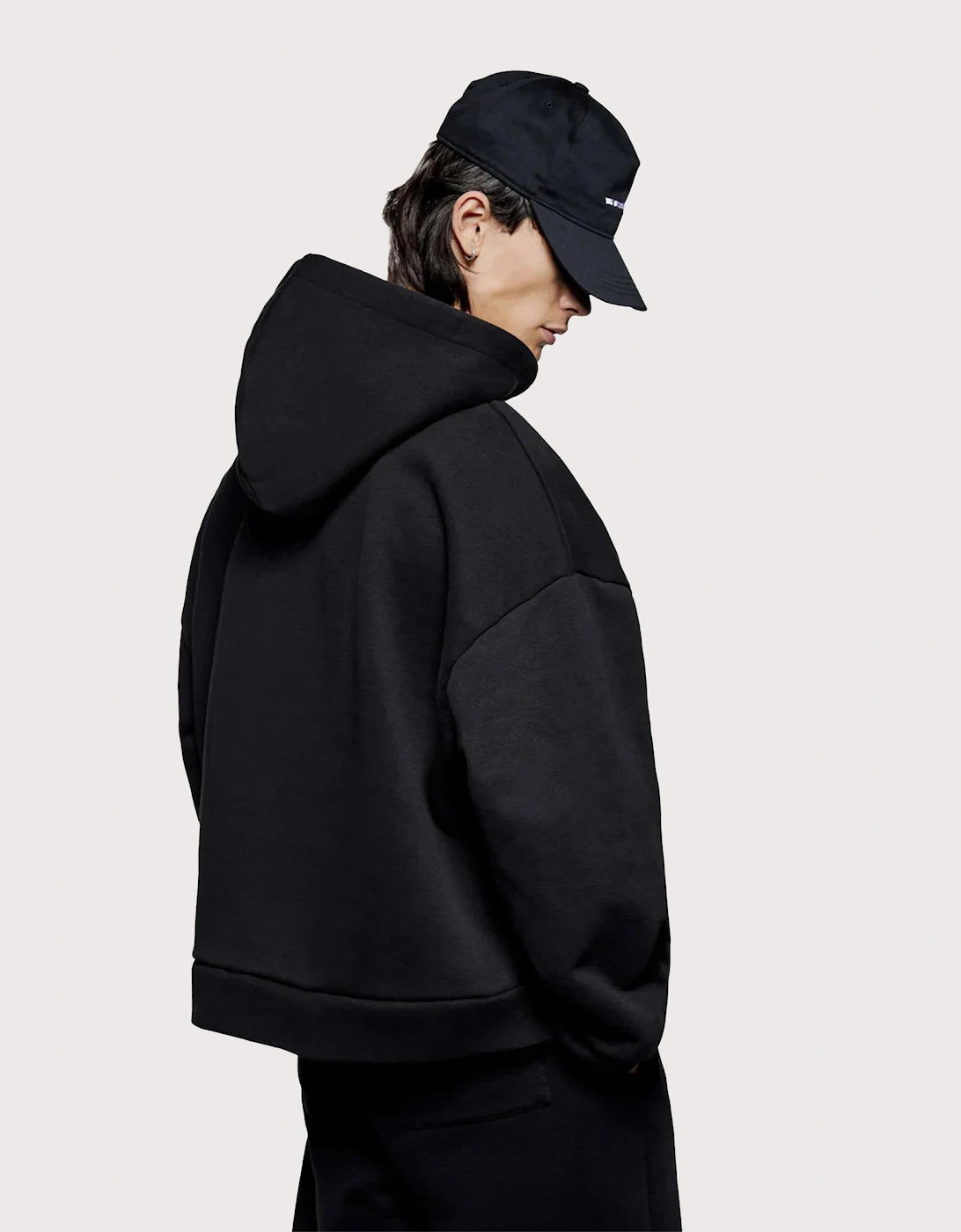 Oversized Uniform Zip Through Hoodie