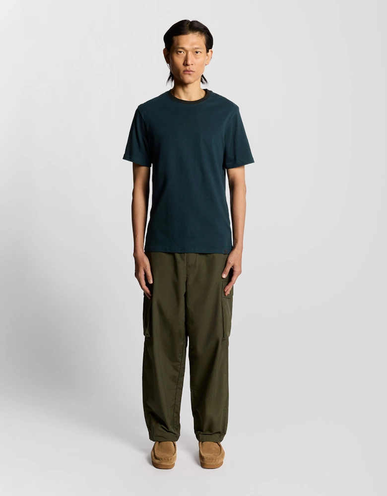 Half Raglan Cotton T-Shirt