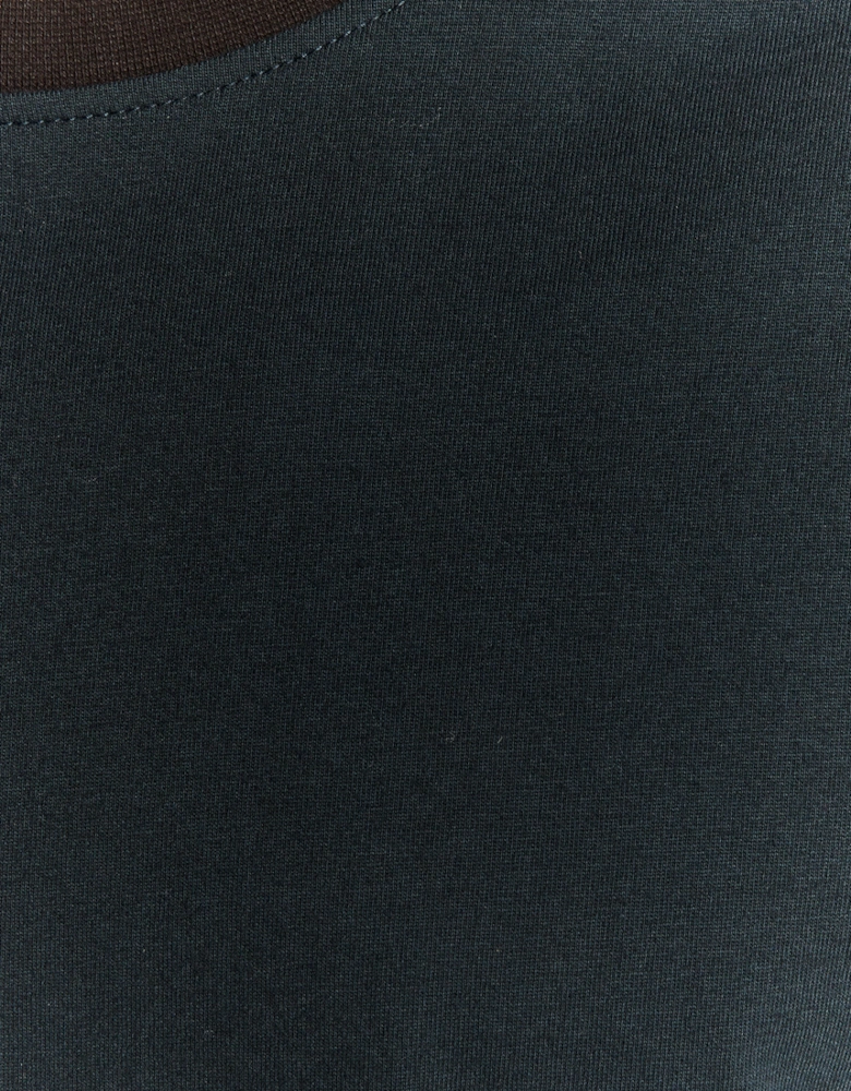 Half Raglan Cotton T-Shirt