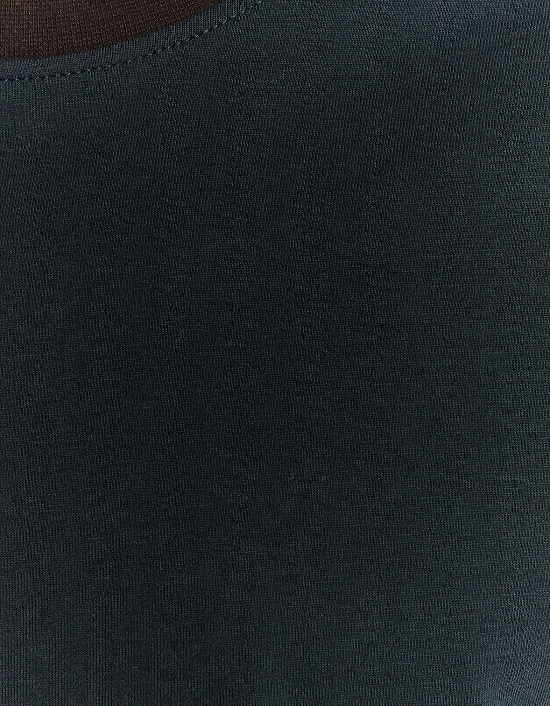 Half Raglan Cotton T-Shirt