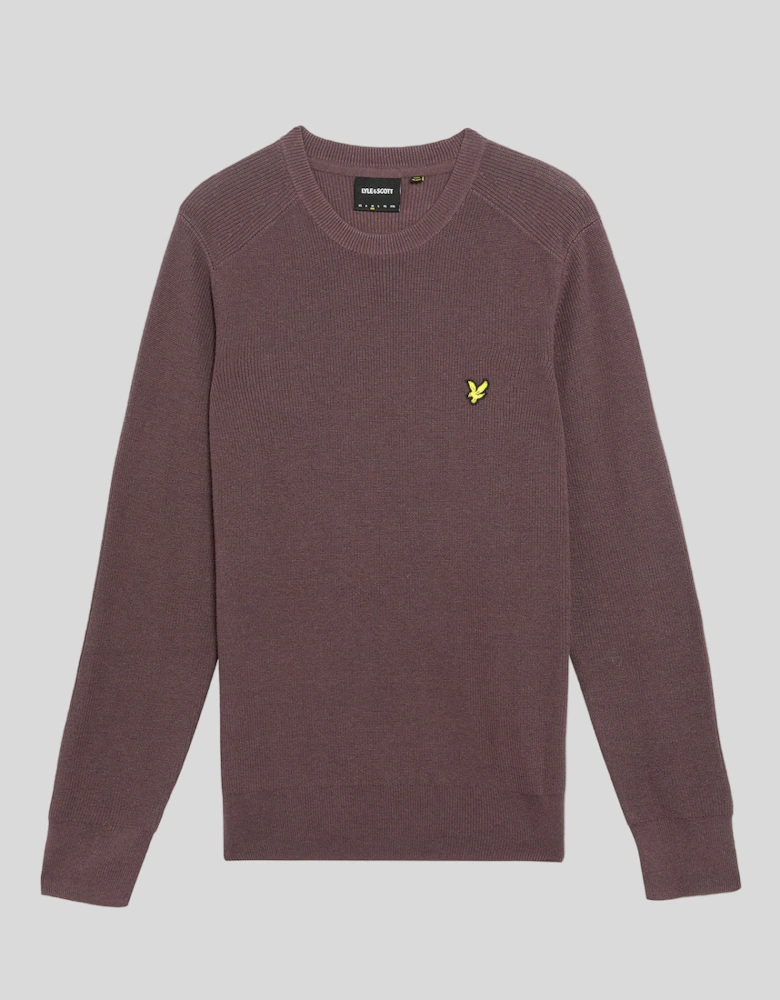 Engineered Rib Crew Neck Jumper
